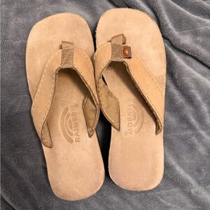 Rainbow platform flip flops